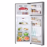 ثلاجة إل جي بمبرد علوي، وعاكس ذكي لون غرافيت فولاذ  GN-B502PQGB